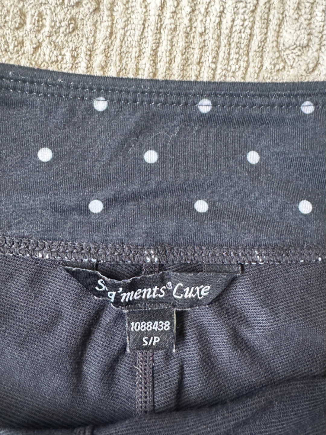 Segments Luxe Skort - Black with White Polka Dots - photo 3