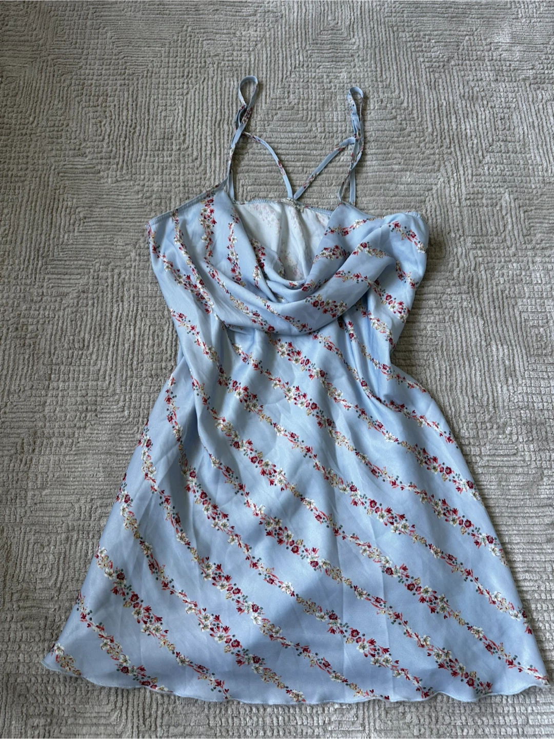 Free People Blue Floral Slip Dress