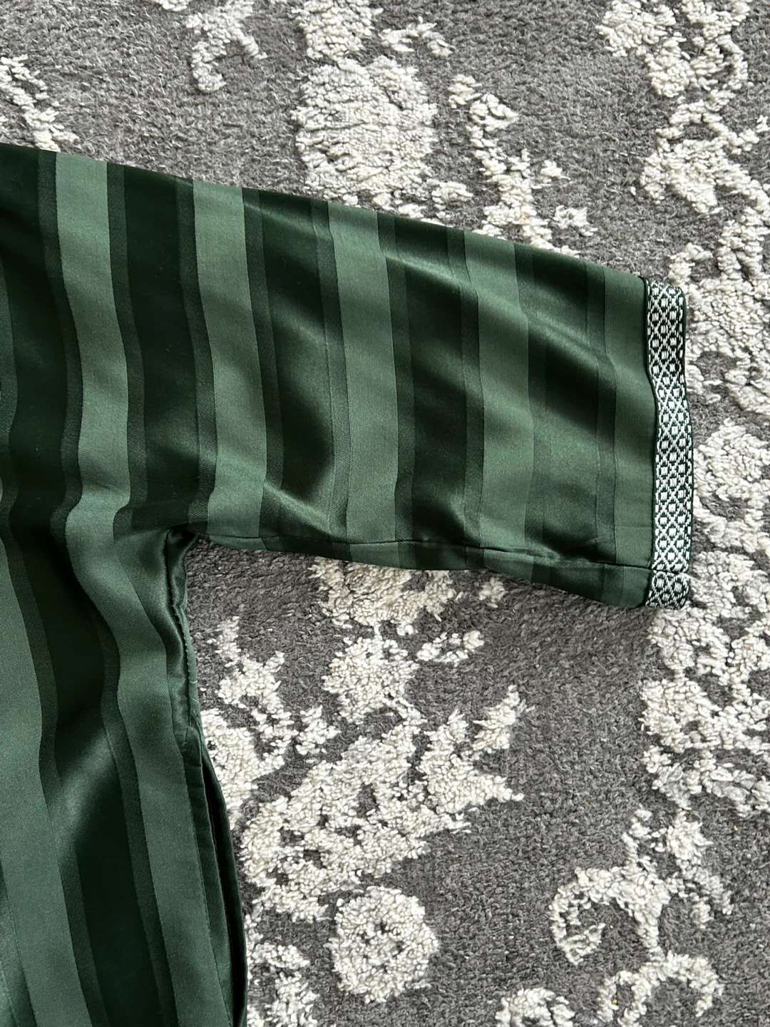 Men's Green Striped Moroccan Thobe/Jalaba - photo 3