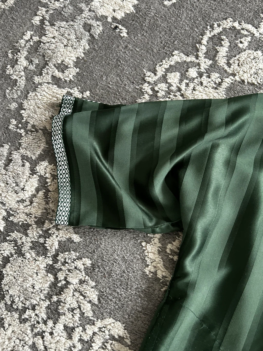 Men's Green Striped Moroccan Thobe/Jalaba - photo 4