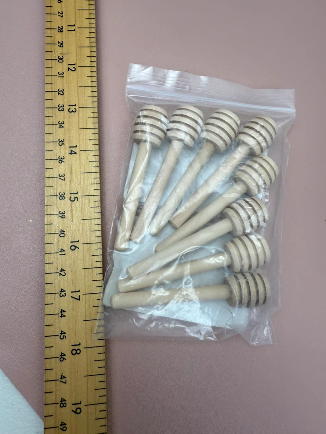 NEW Set of 7 Wooden Honey Dippers