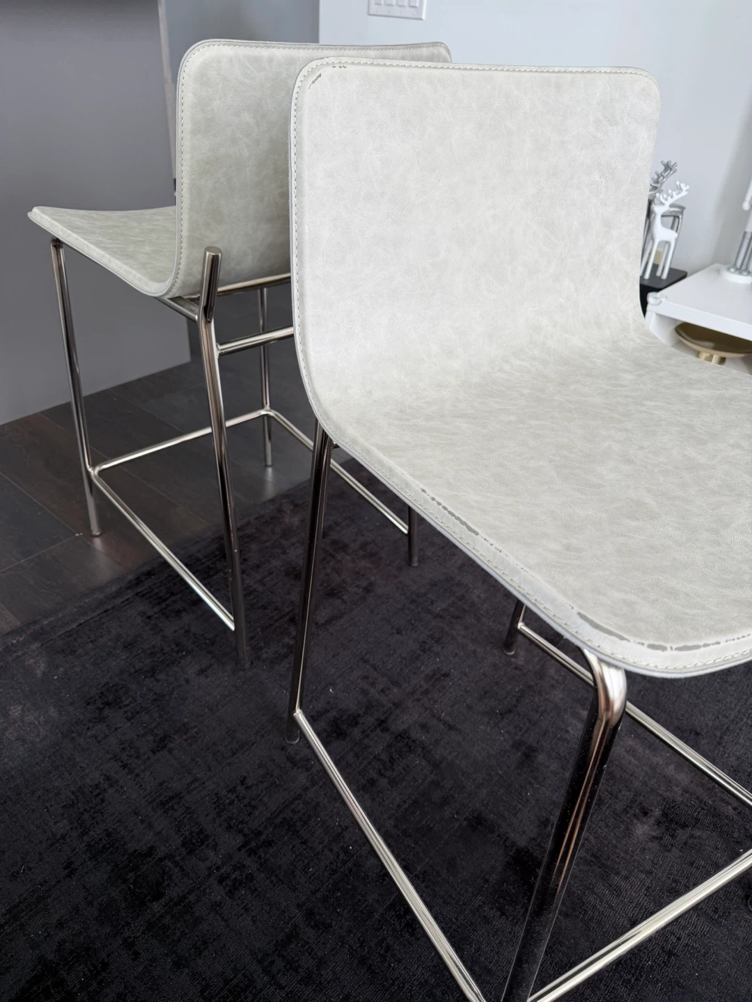 Pair of Grey Bar Stools from C2B - photo 3
