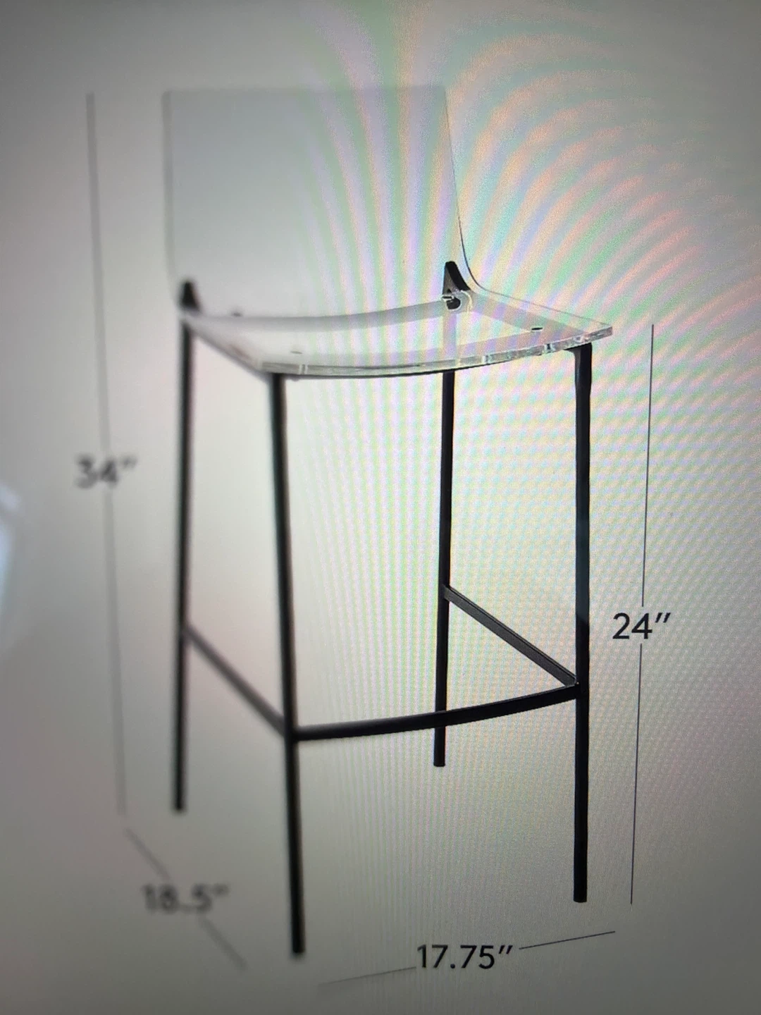 Pair of Grey Bar Stools from C2B - photo 4