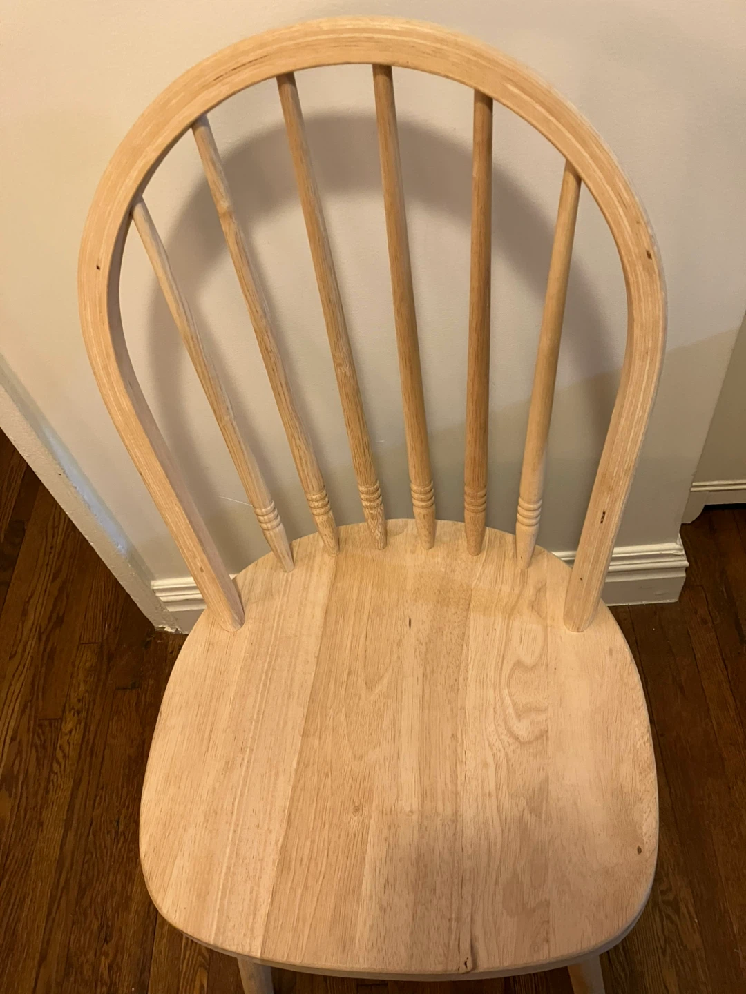 Chairs 4 raw natural wooden