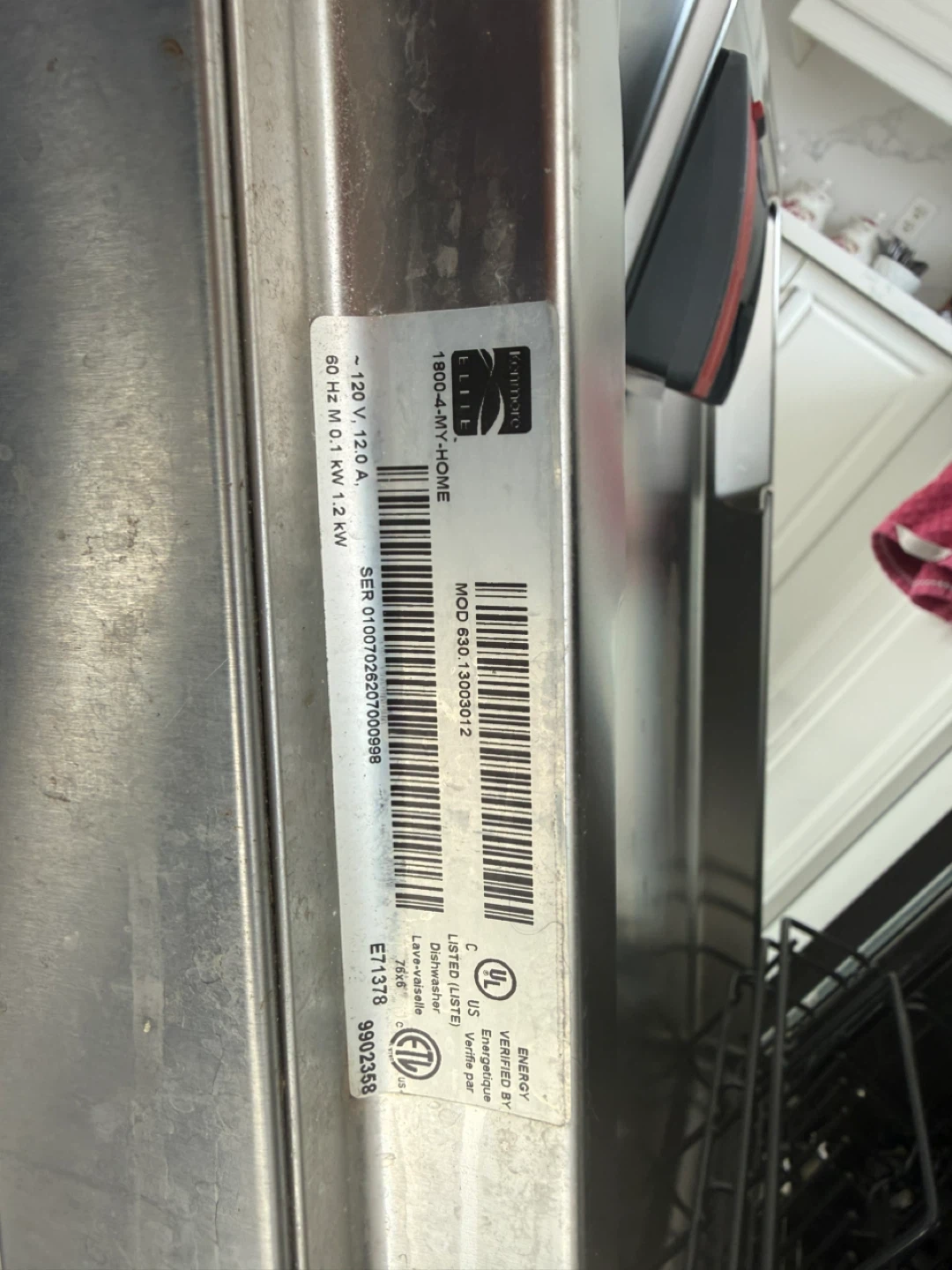 Kenmore Elite Stainless Steel Dishwasher - photo 3