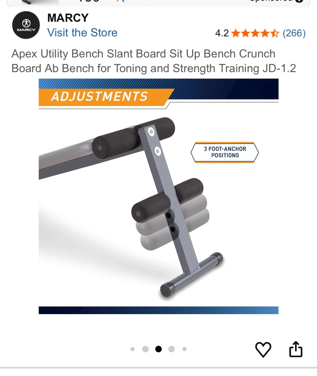 Apex Fitness Weight Bench - photo 3