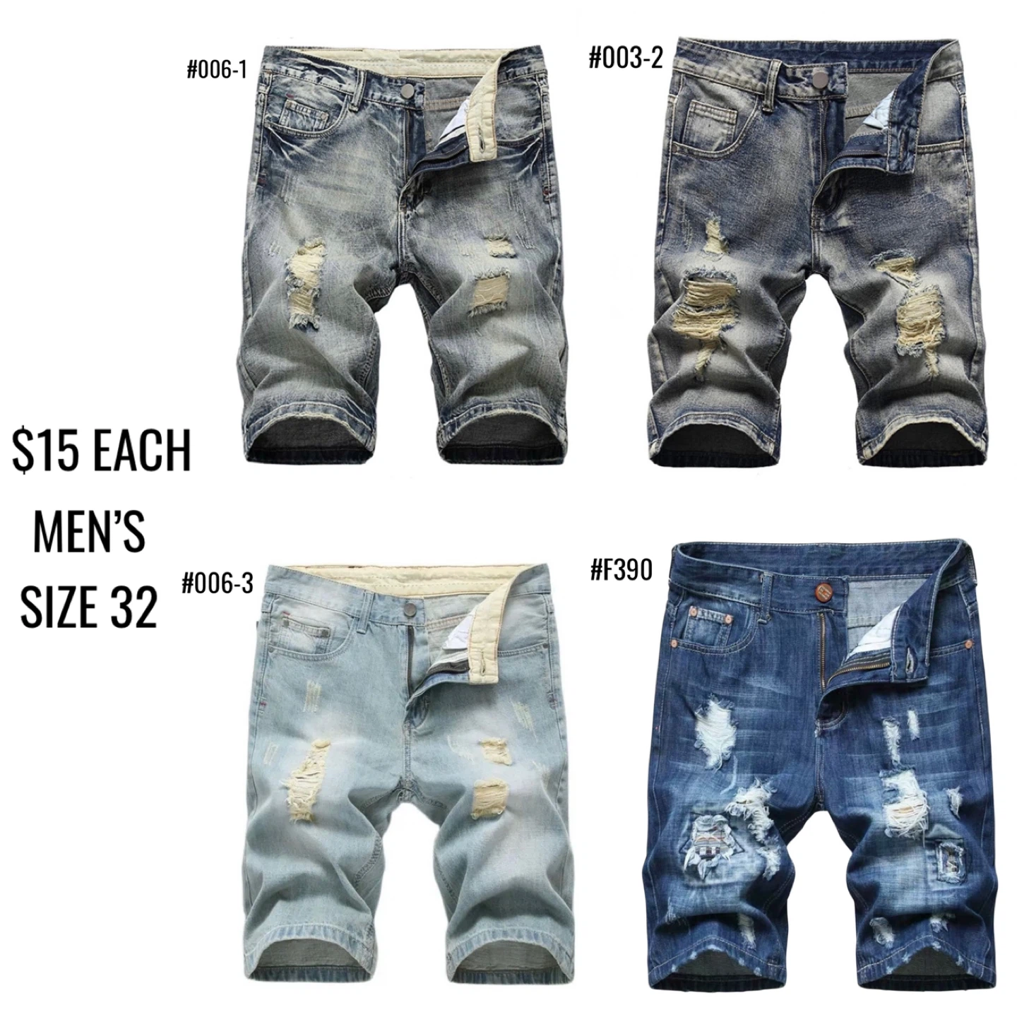 SIZE 28-46: Men’s Denim Jean Shorts - photo 4