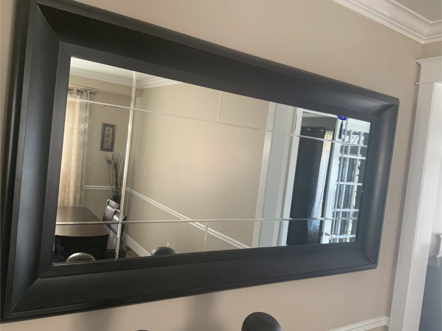 Large Framed Wall Mirror