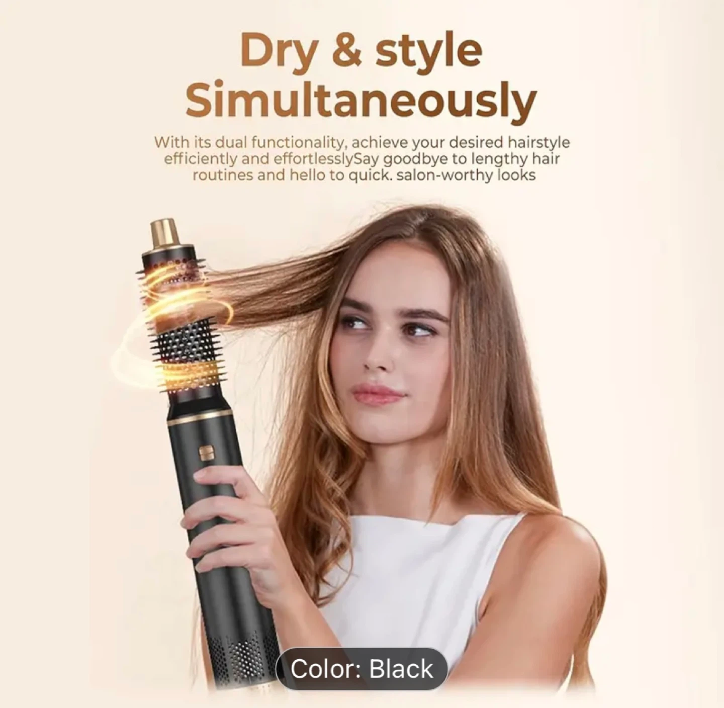 (NEW) 5-in-1 Air Styler Set - Black - photo 5