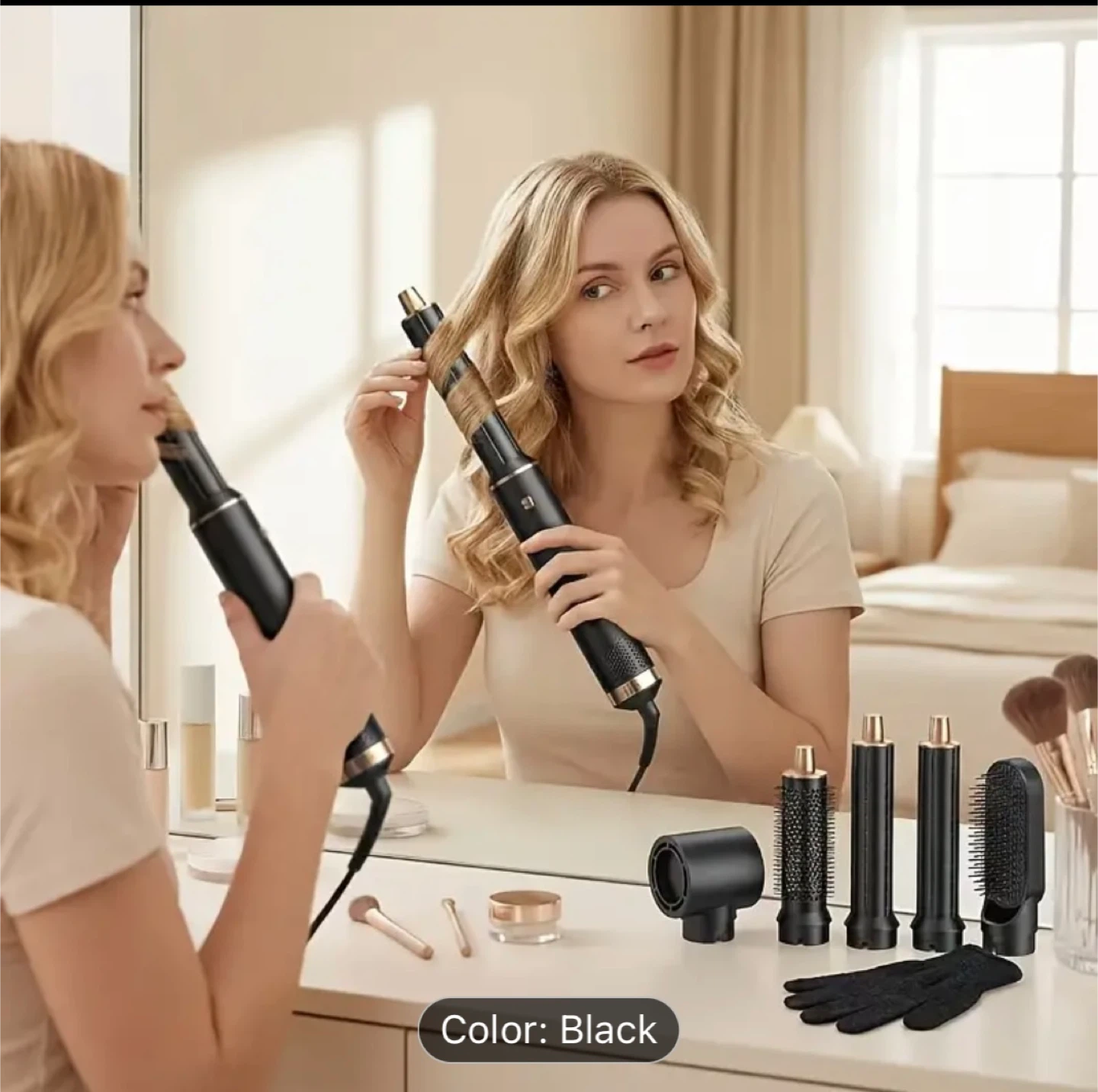 (NEW) 5-in-1 Air Styler Set - Black - photo 2