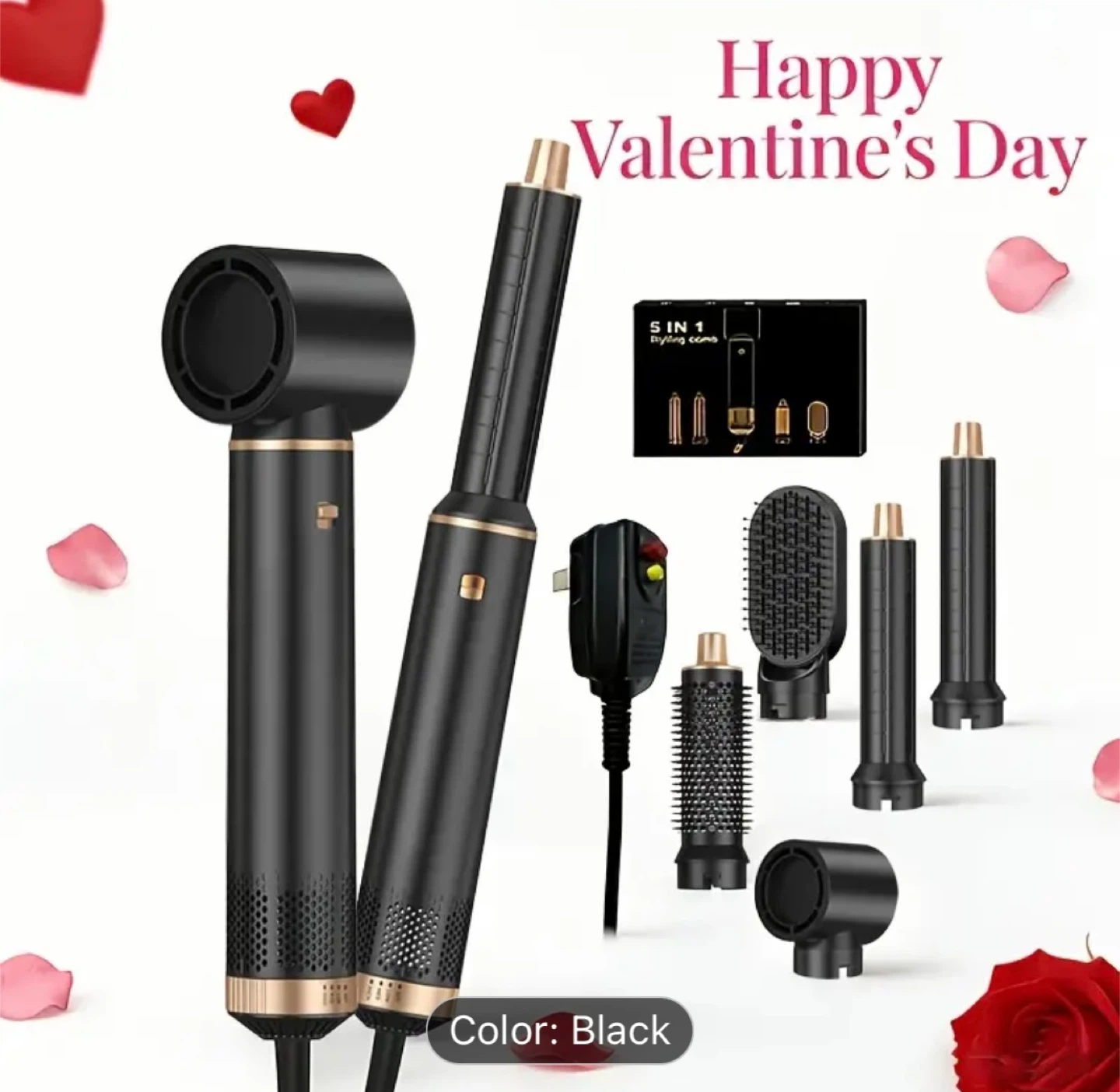 (NEW) 5-in-1 Air Styler Set - Black