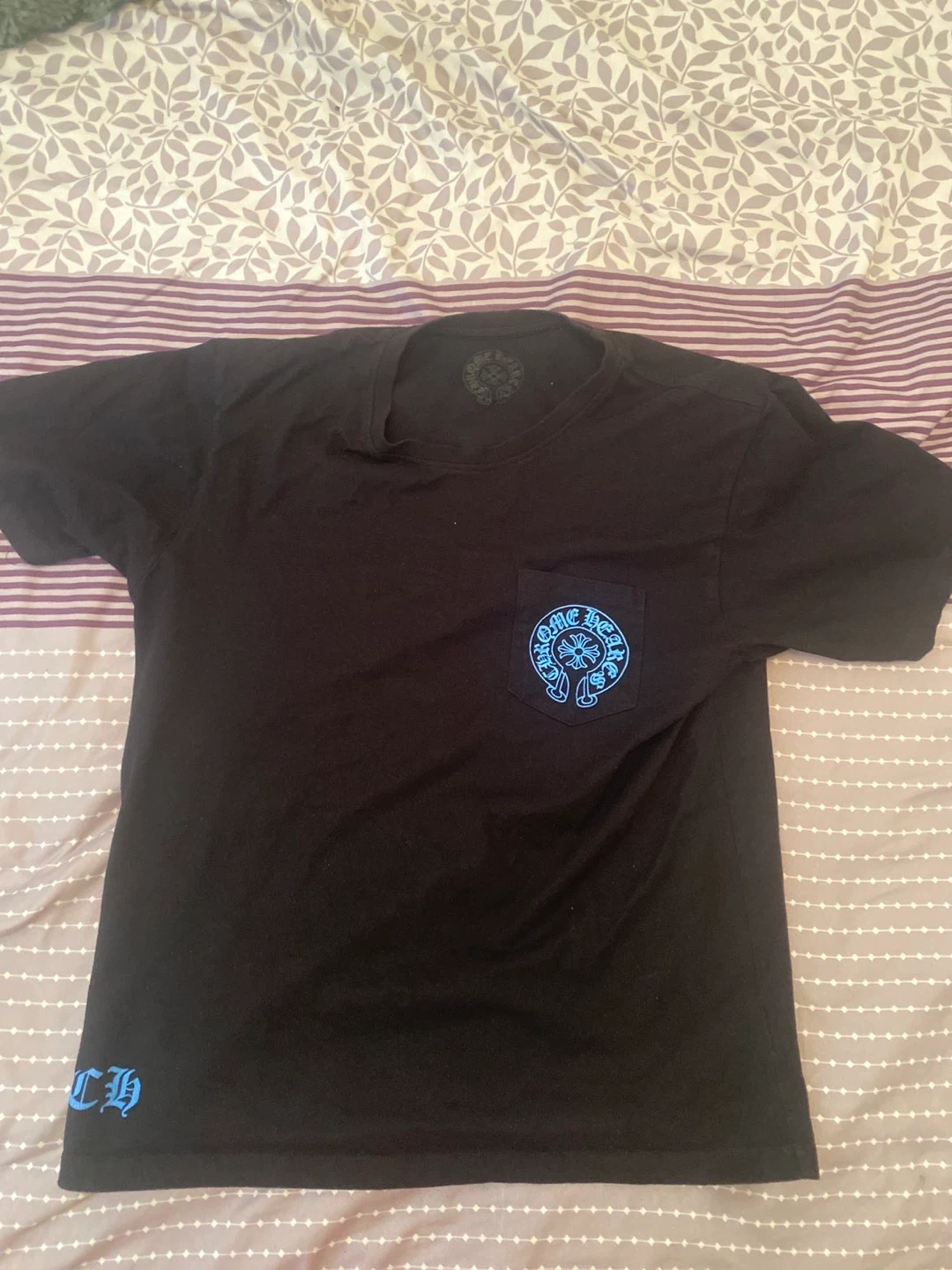 Chrome Hearts Black T-Shirt with Cross Graphics