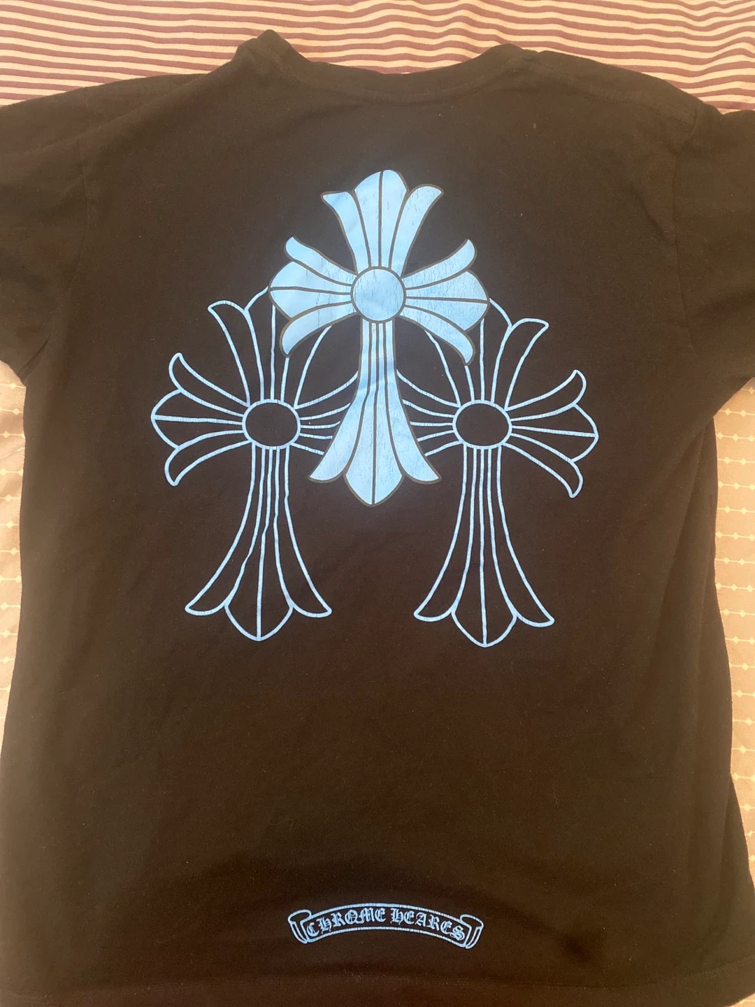 Chrome Hearts Black T-Shirt with Cross Graphics - photo 2