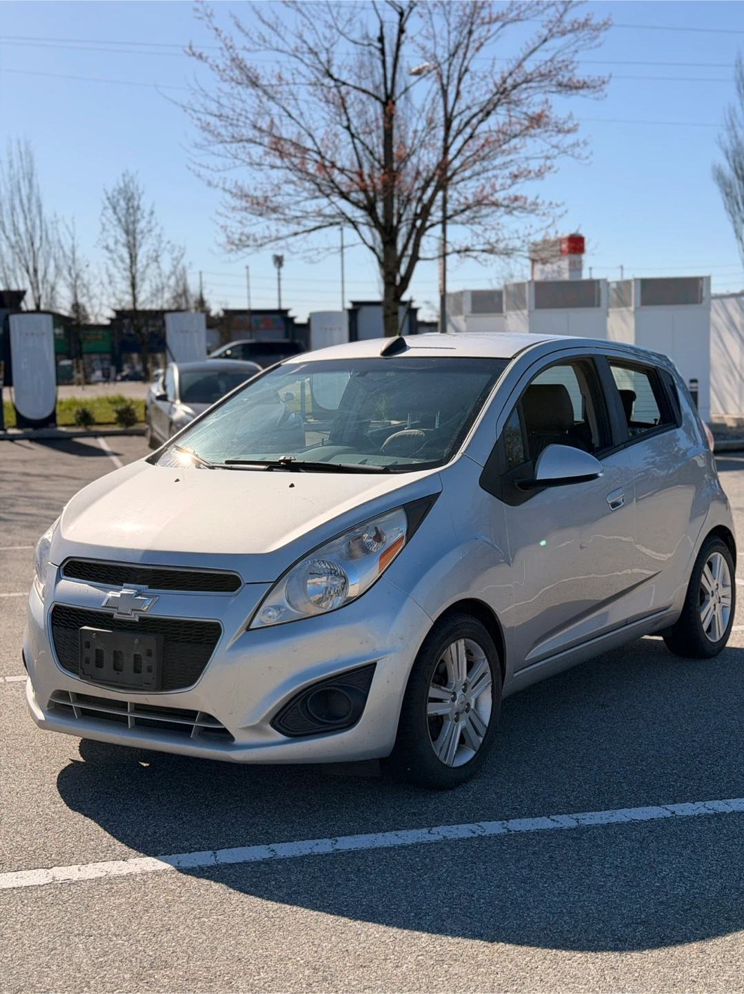 Silver Chevrolet Spark LS - photo 3