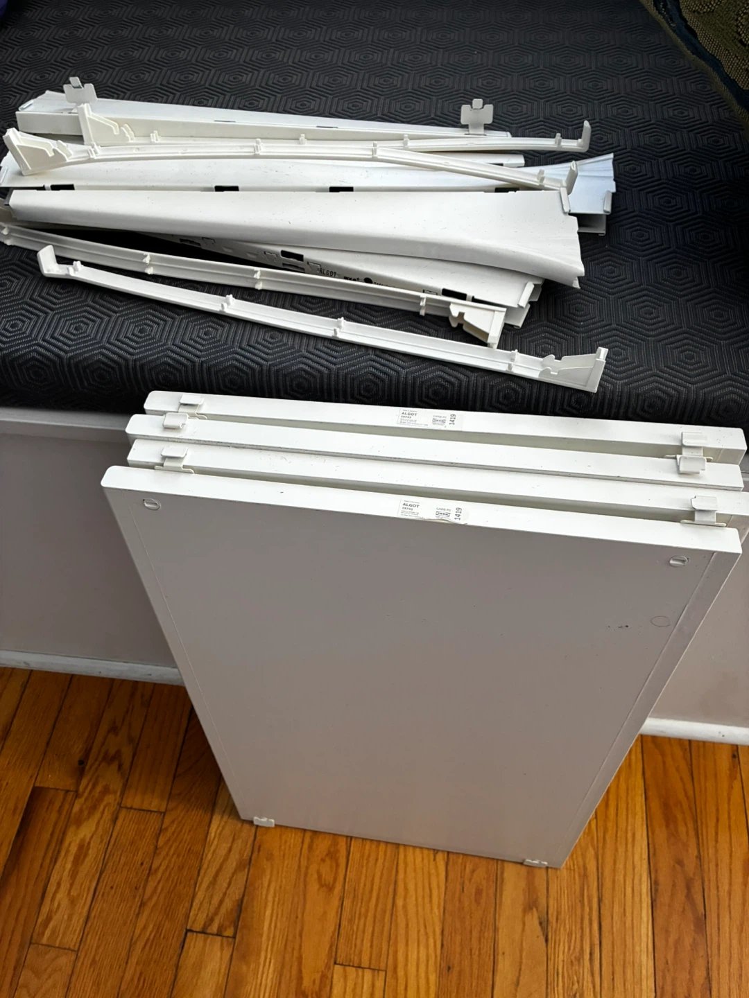 IKEA ALGOT White Shelving Unit Components - photo 2