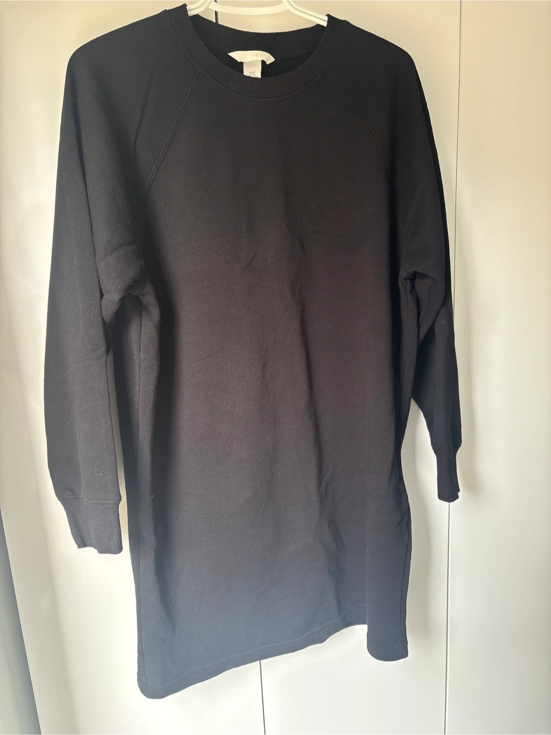 Black H&M Crew Neck Long Sleeve Sweatshirt Dress - photo 2