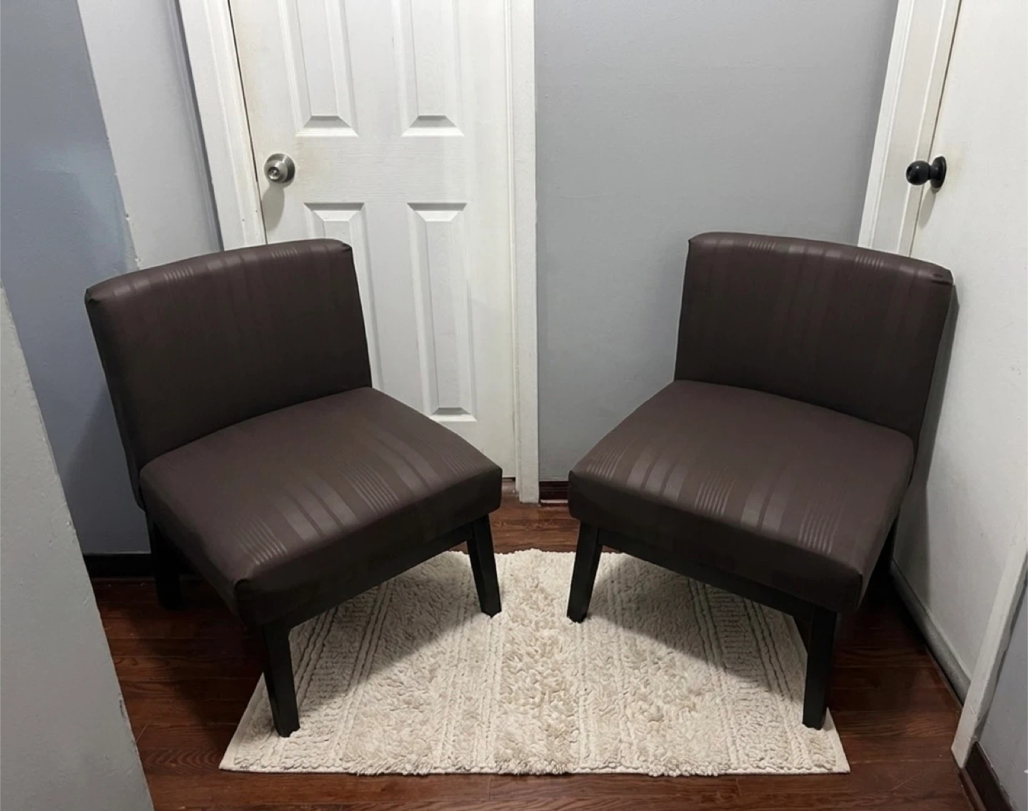 Dark Brown Accent Chairs (Set of 2)
