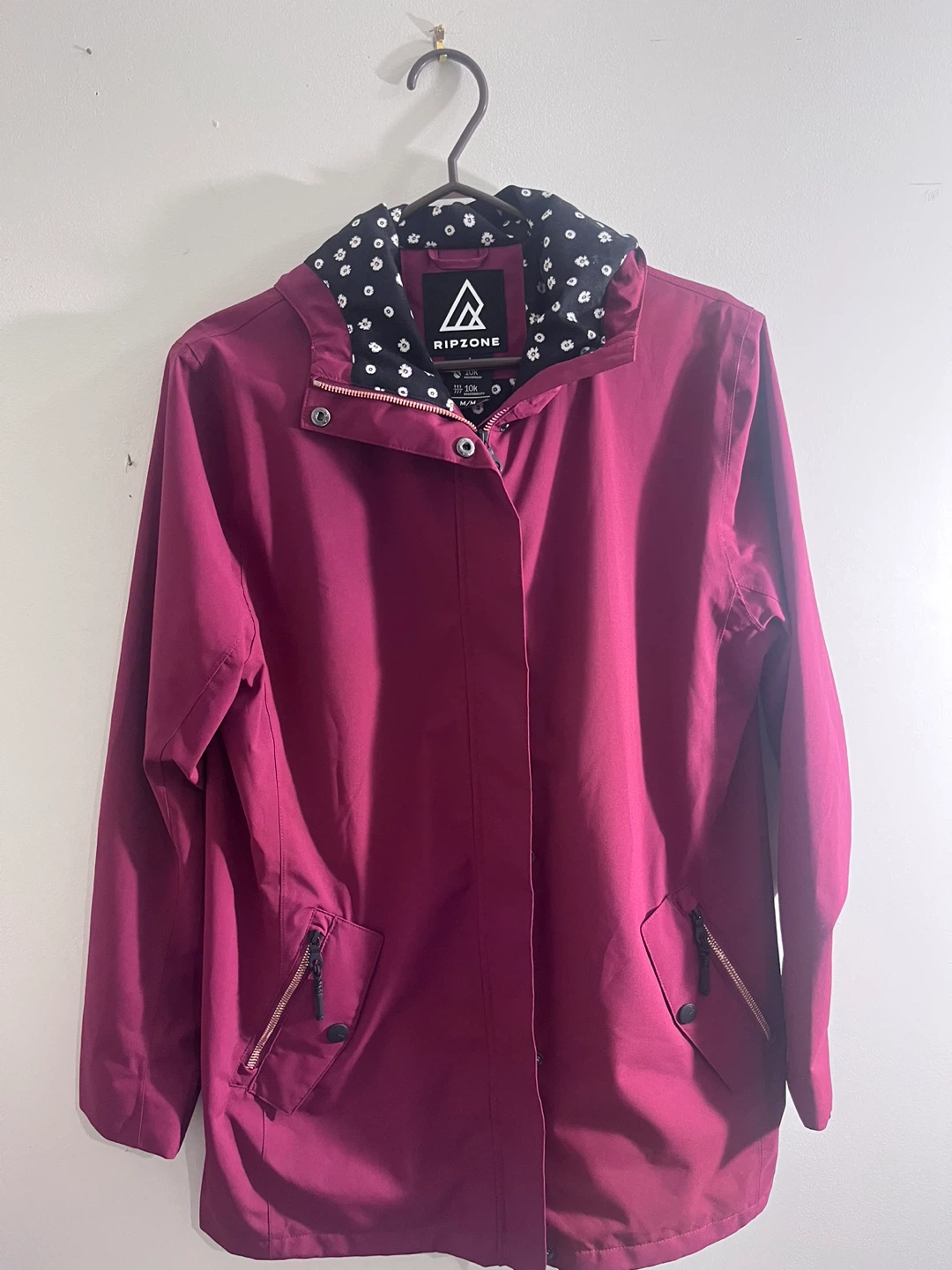 Ripzone Women's Waterproof Hooded Jacket - M/M - Berry