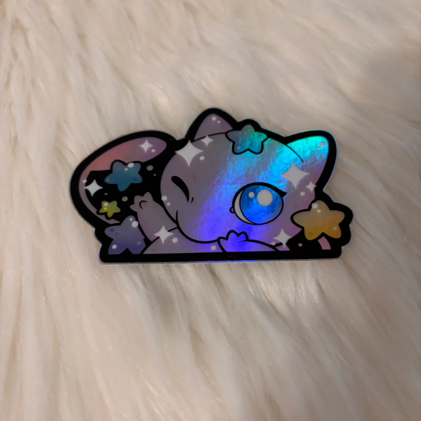 Holographic Mew Sticker by Michelle Coffee - photo 2