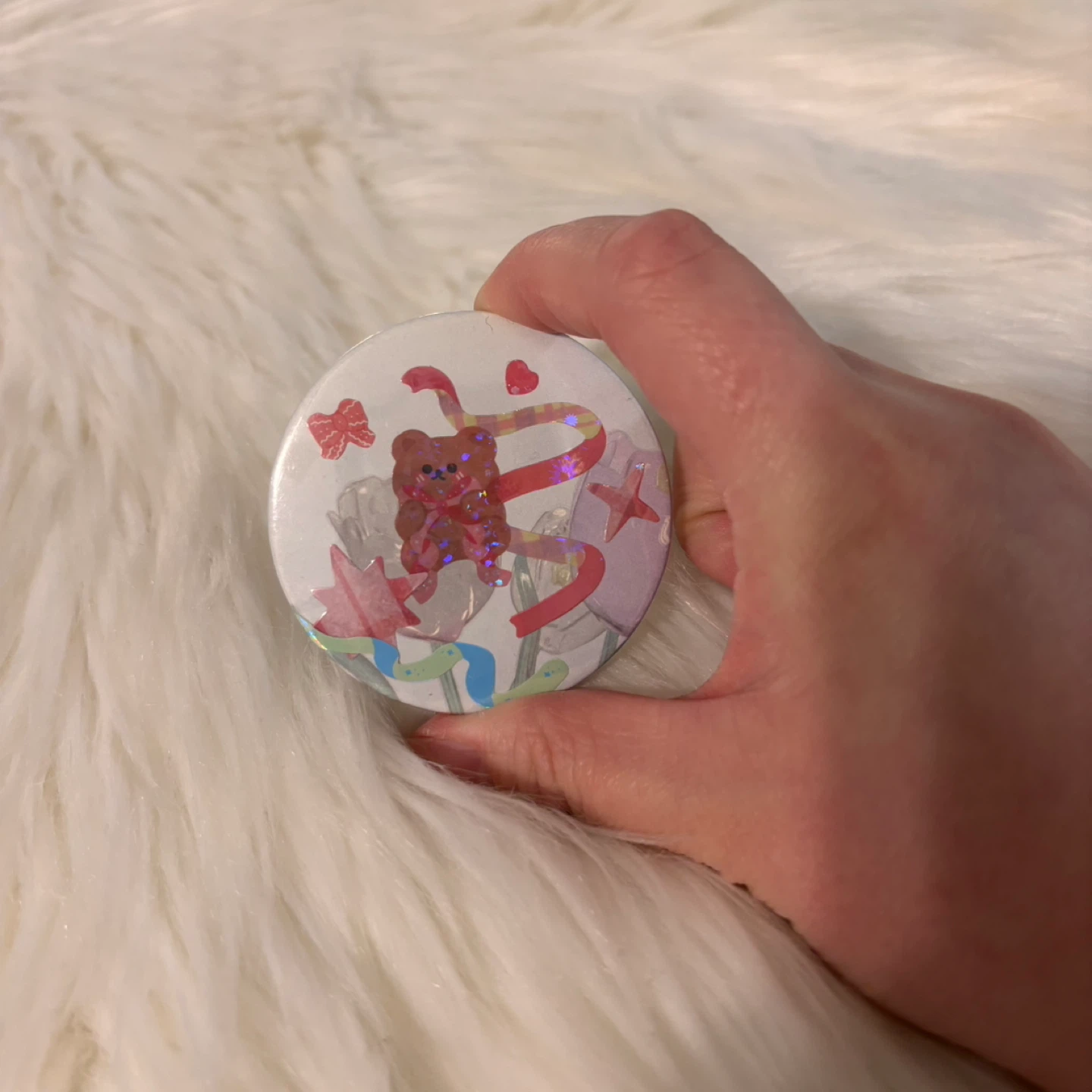 Cute Bear Mini Pocket Mirror