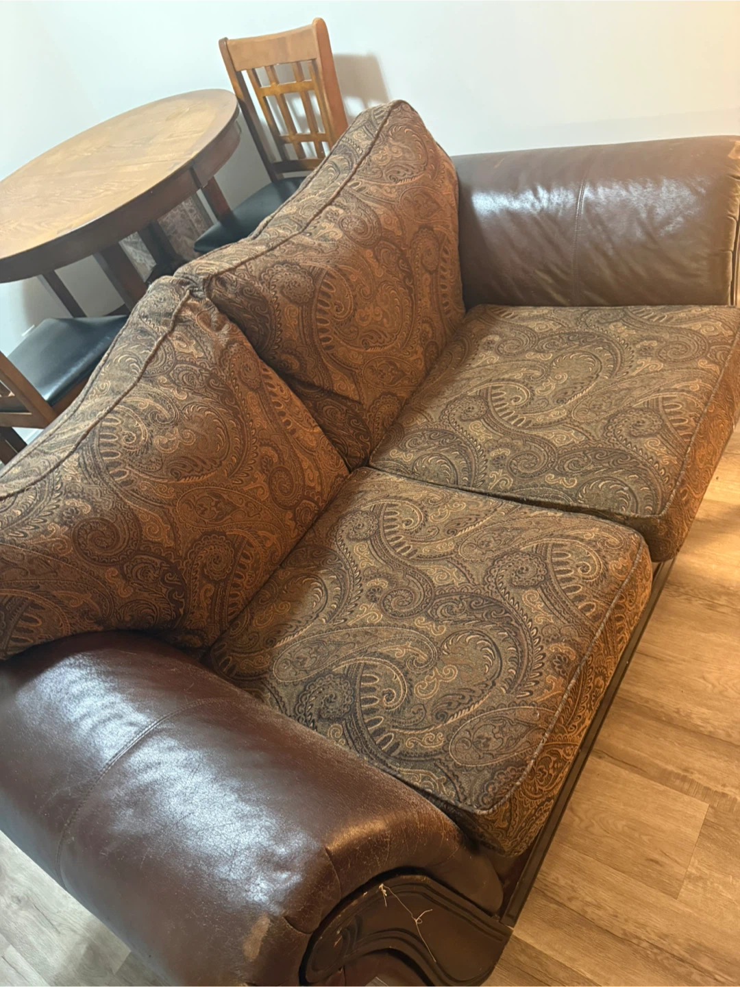 Comfortable Brown Sofa. Great Condition, Minor Wear on Armrests