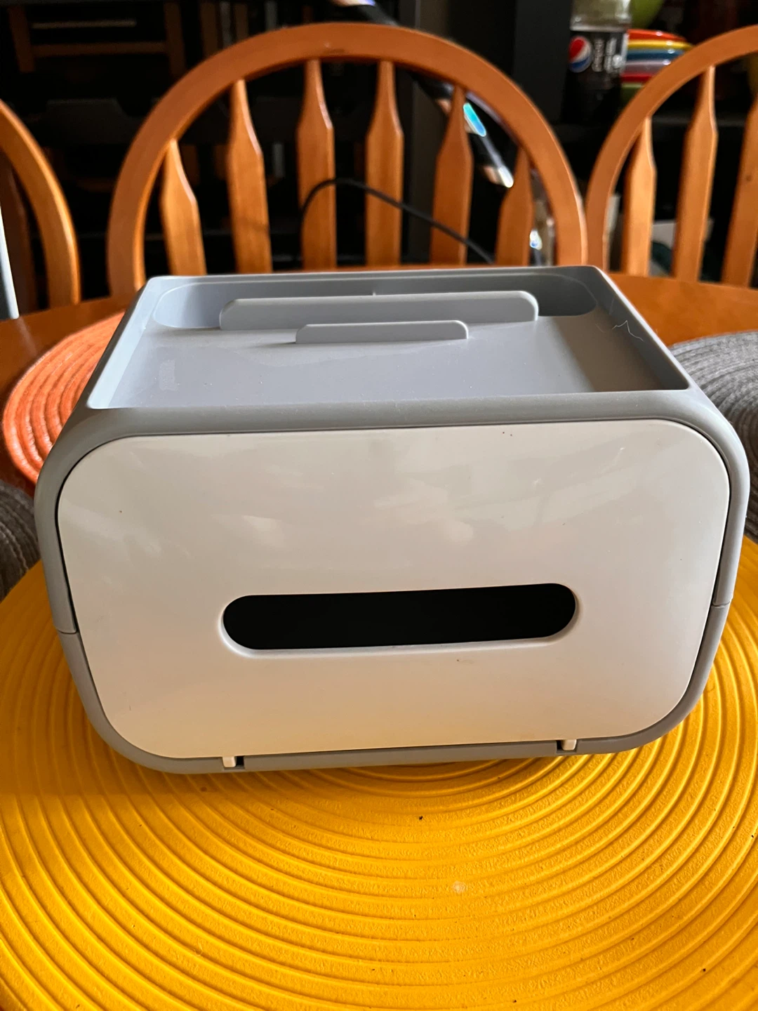 Modern Grey and White Tissue Box Holder - photo 4