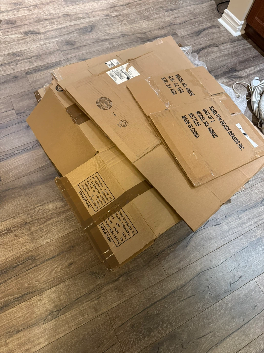 Cardboard boxes