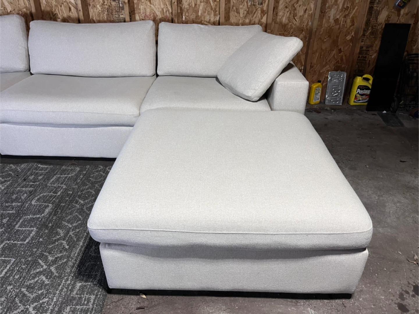 FREE DELIVERY - Beige Modular Cloud Style Sectional Sofa - photo 3
