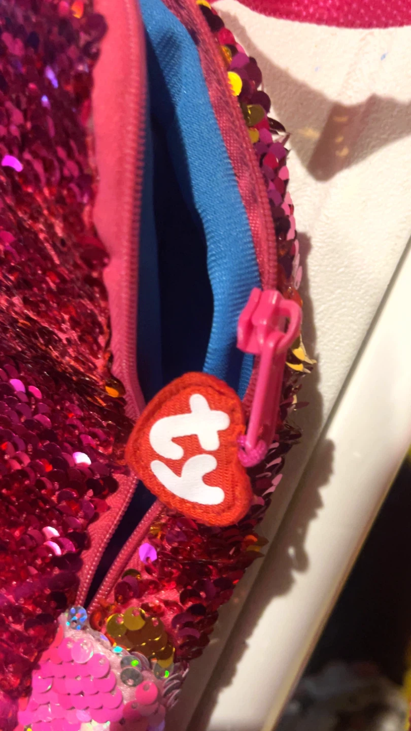 Ty Beanie Boo Backpack Pink Sequin Flamingo - photo 3