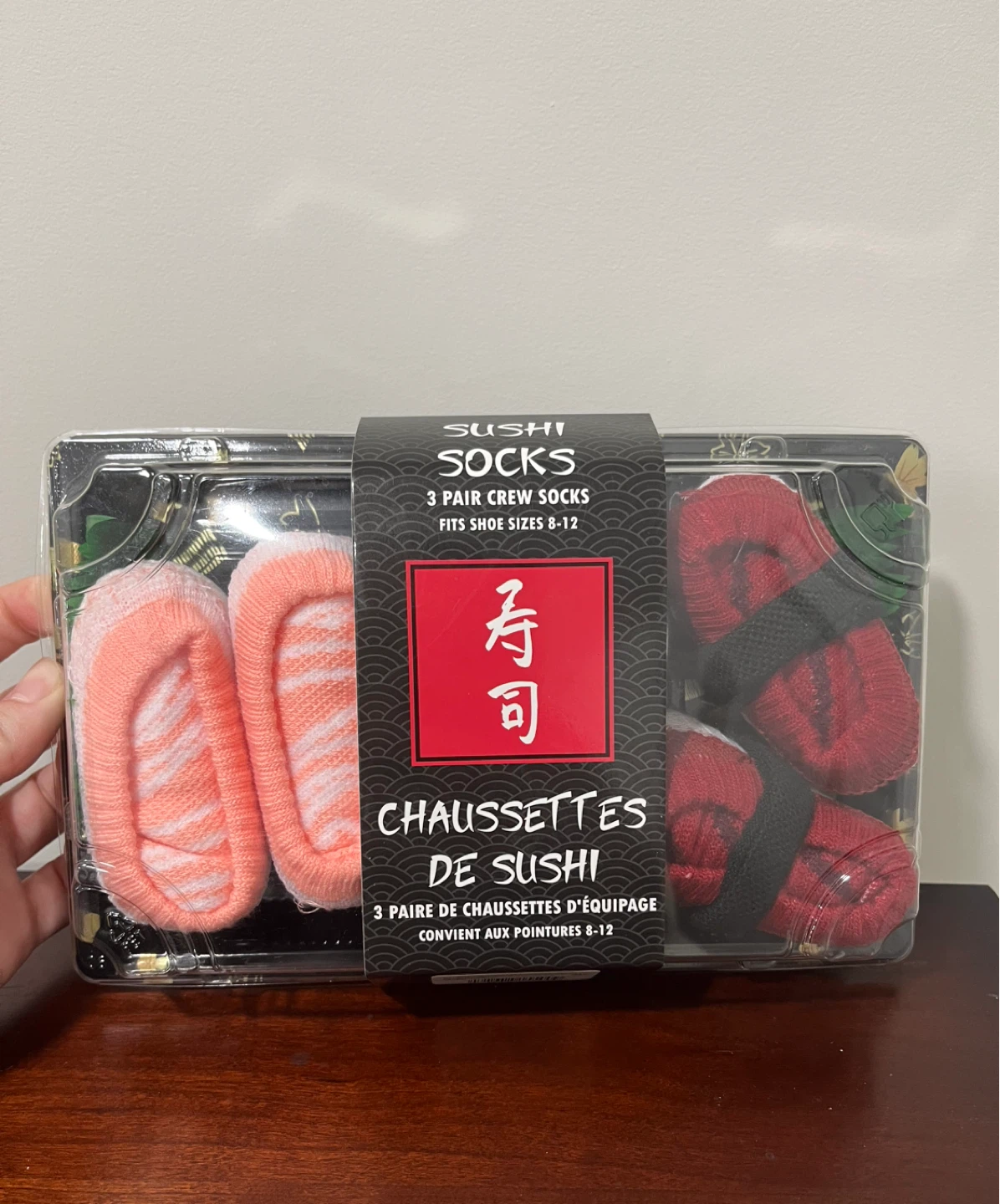 🆕Mad Socks Sushi Crew Socks 3-Pack