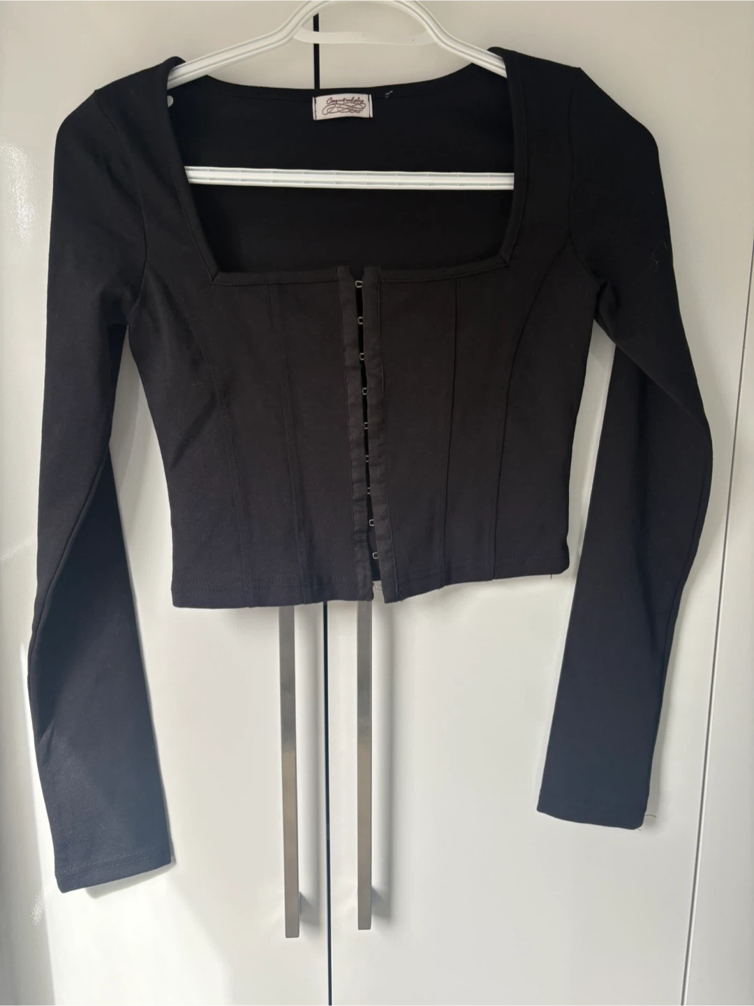 Brand new Black Long Sleeve Corset Top - photo 2