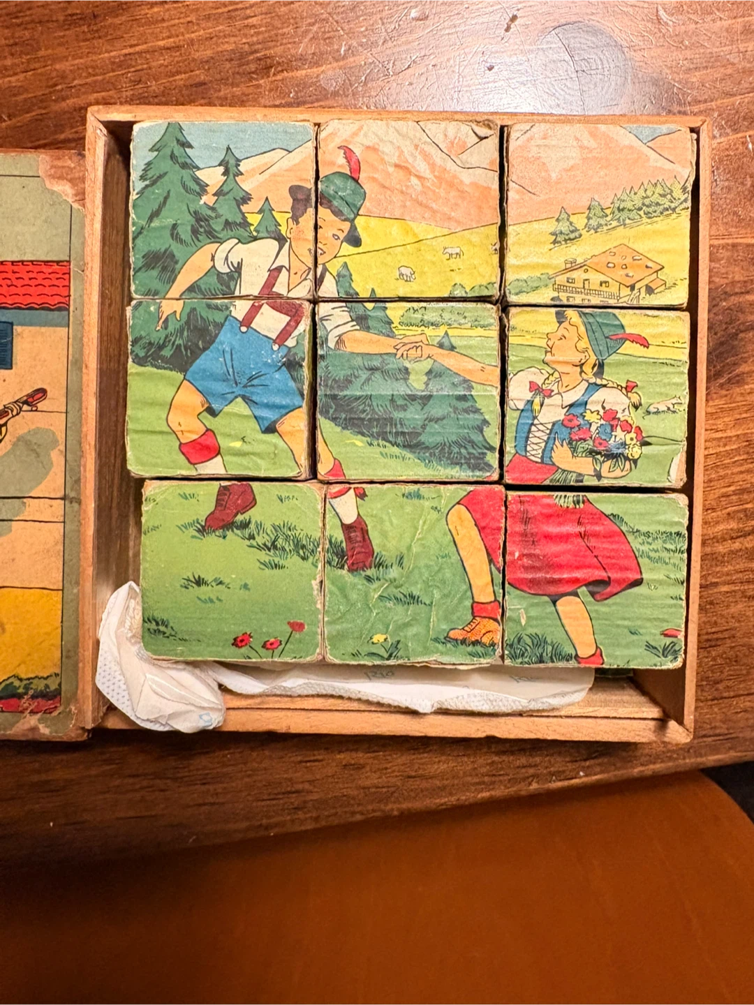 Vintage Wood Block Puzzle Set - photo 2