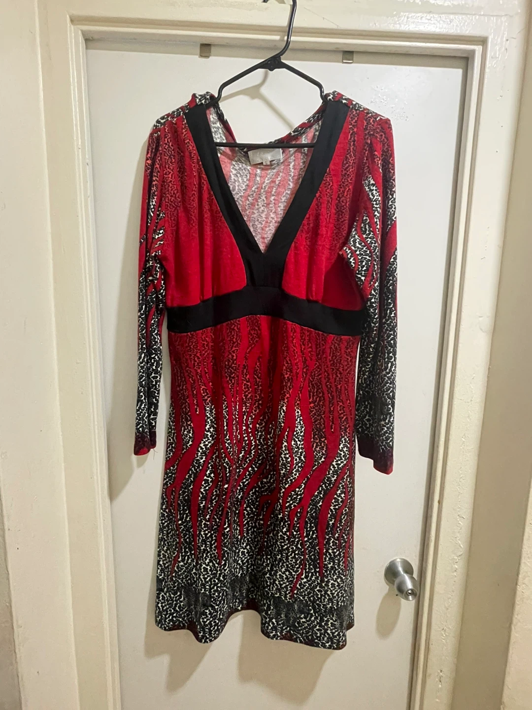 Women's Long Sleeve Printed Dress