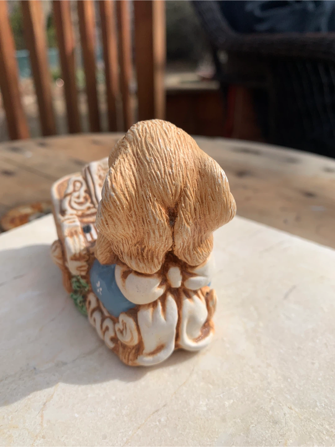 Woodlander "Clara" Hand Painted Stoneware Bunny Figurine - photo 3