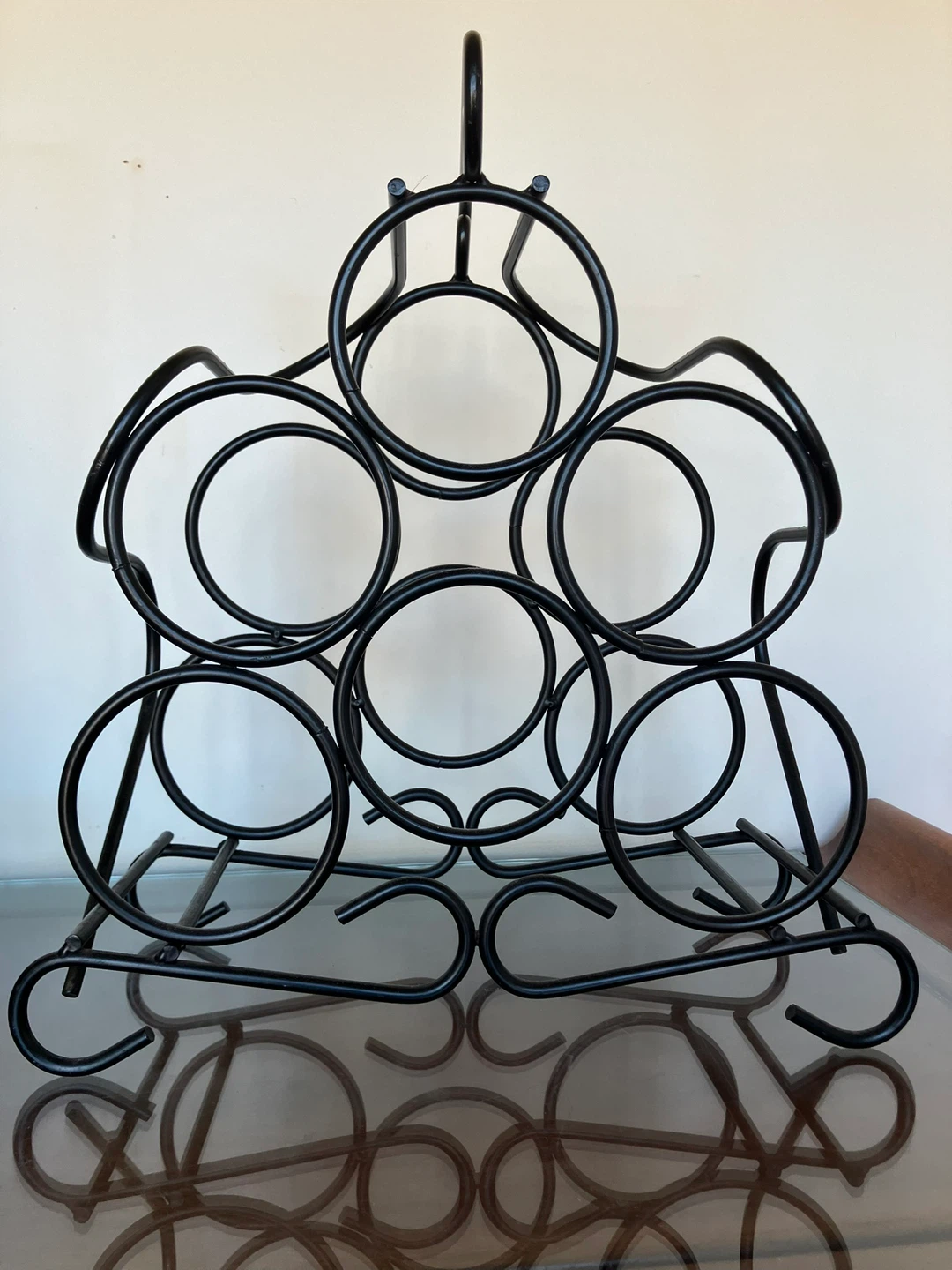 Black Metal Wine Rack - photo 2