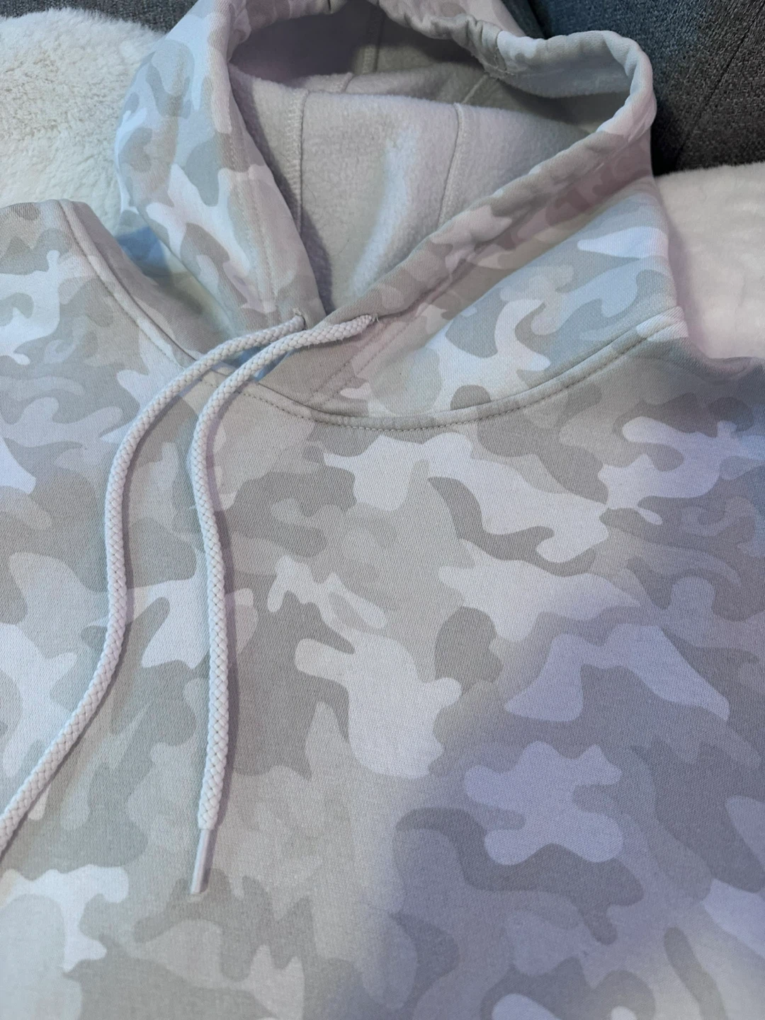 Hoodie Camouflage Gris et Blanc femme - small/medium - photo 2