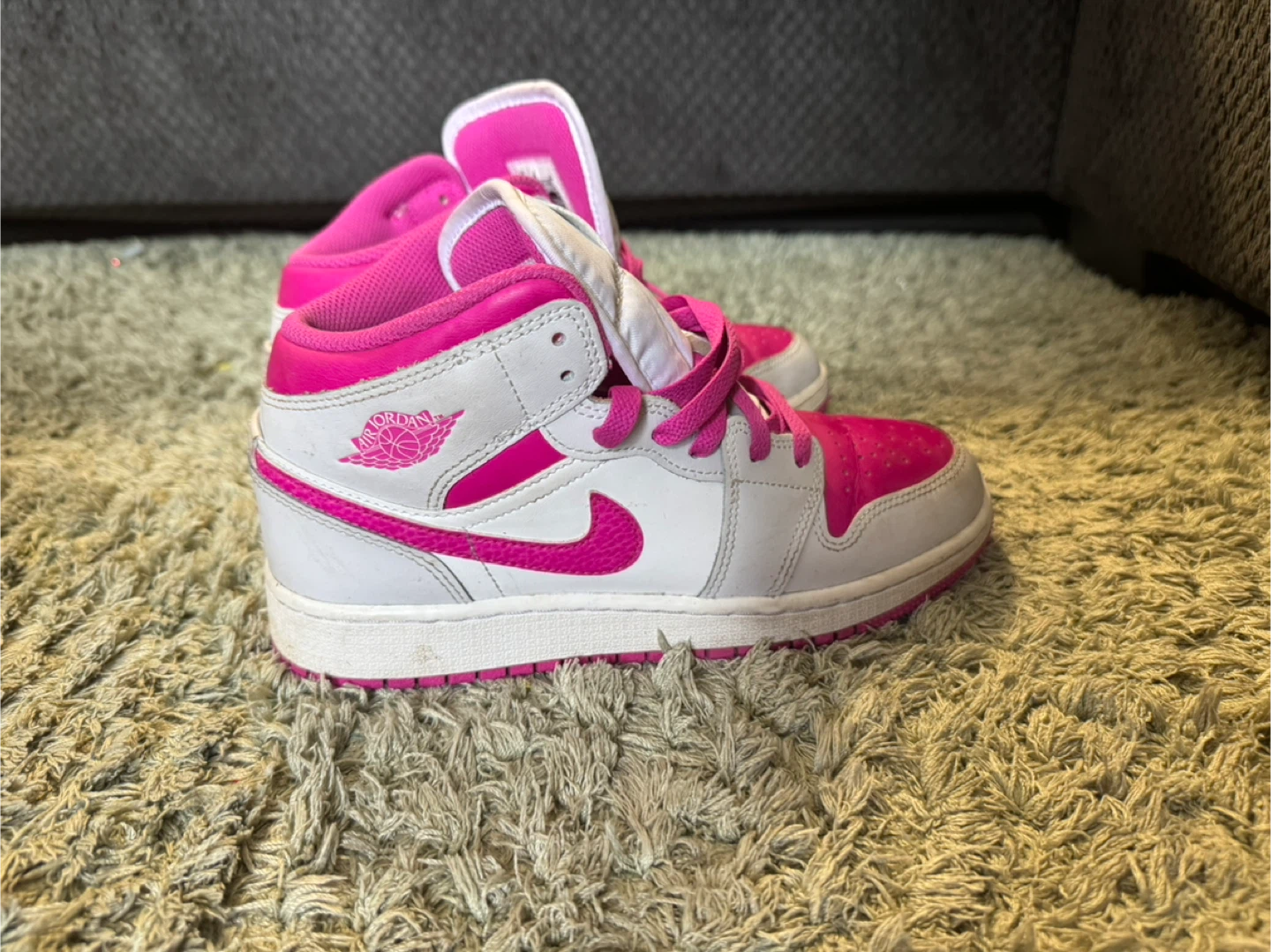Nike Air Jordan 1  Shoes Pink White