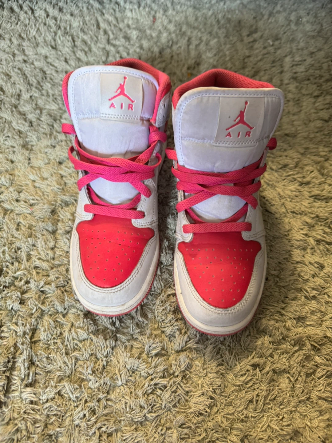 Nike Air Jordan 1  Shoes Pink White - photo 2