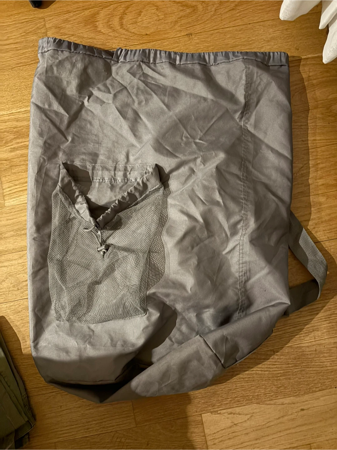 Gray Backpack Laundry Bag