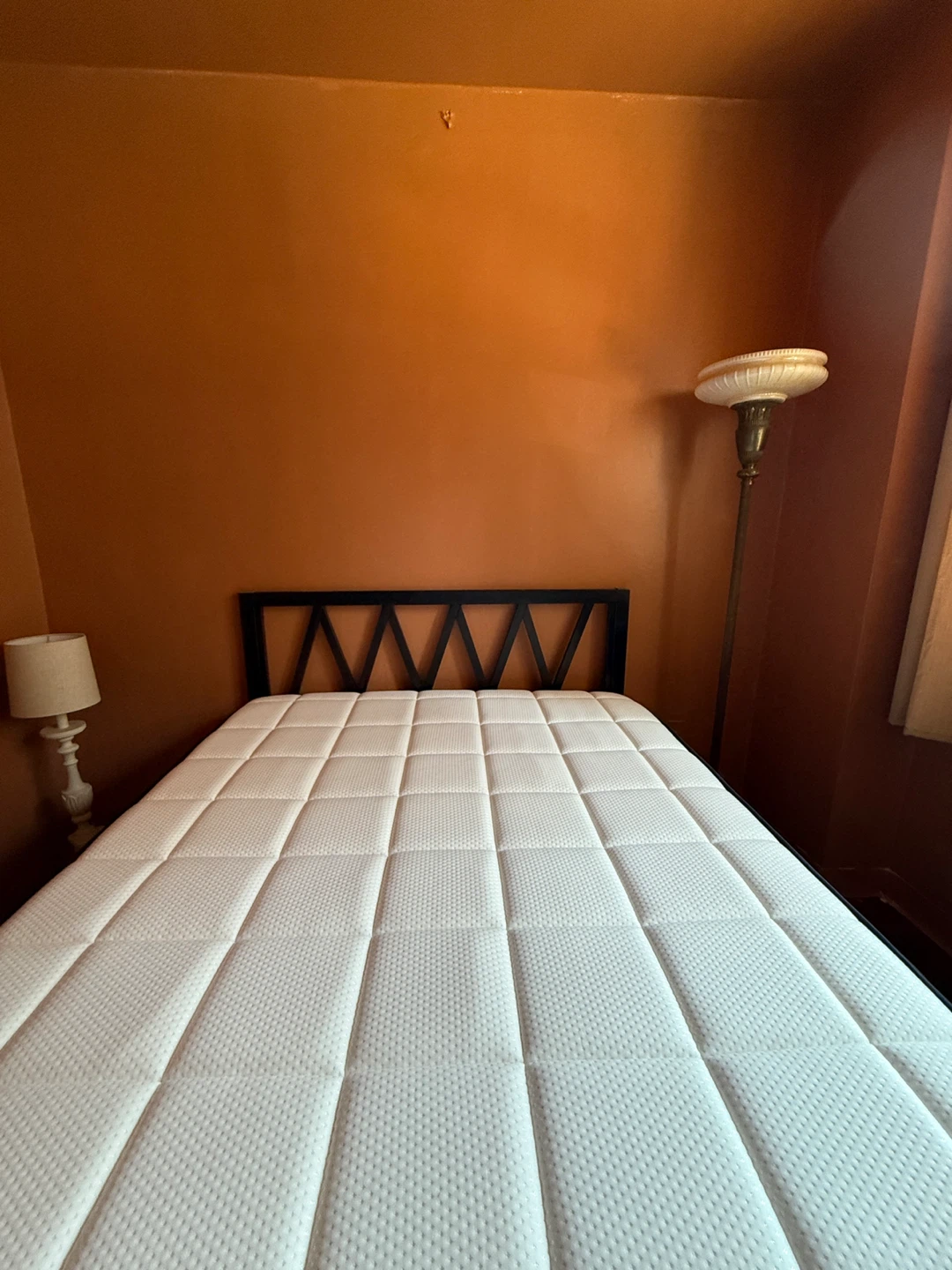 Full bed frame and full Mattress (brand new) - photo 2