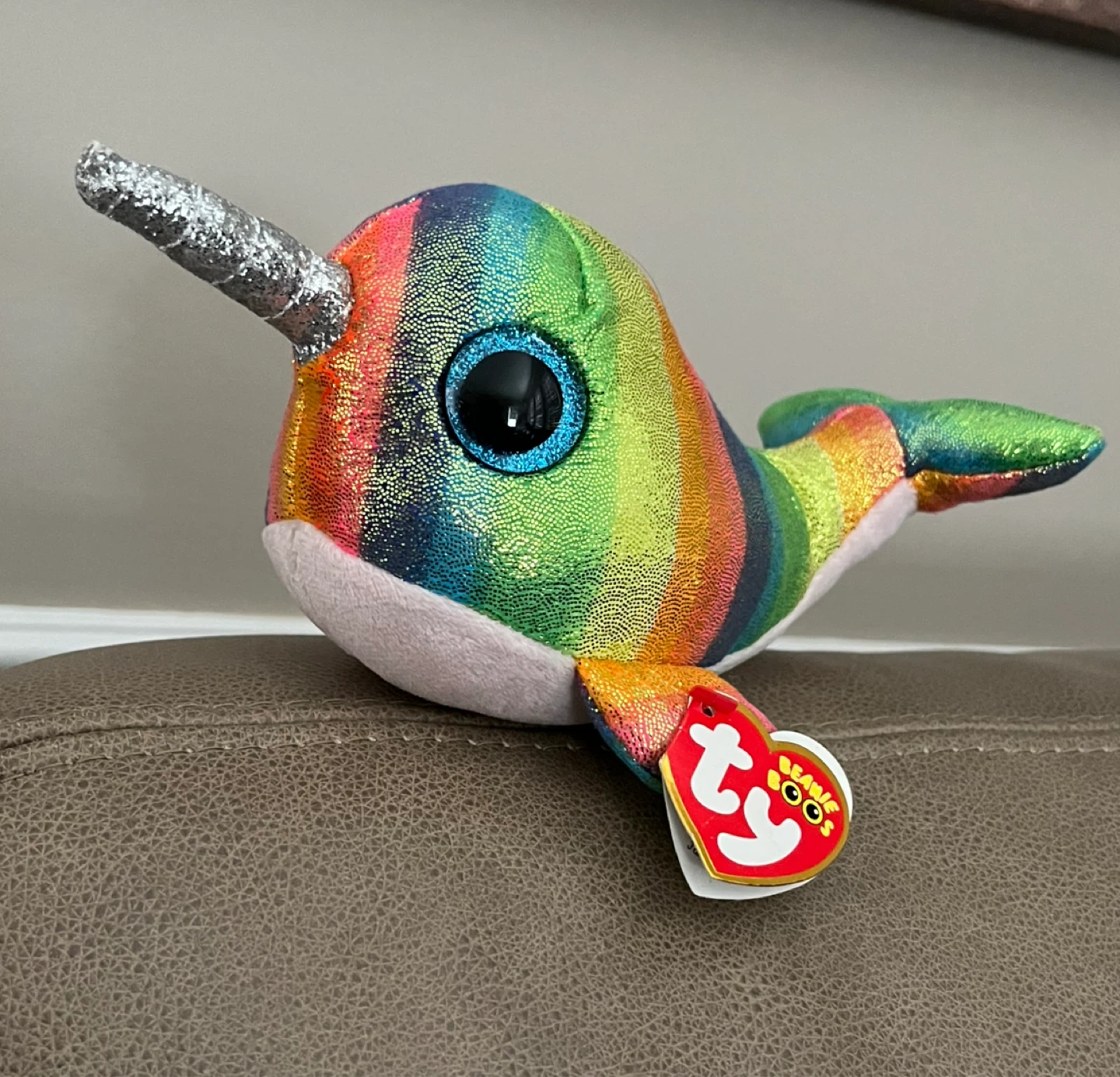 🆕Ty Beanie Boo's Nori the Narwhal Plush