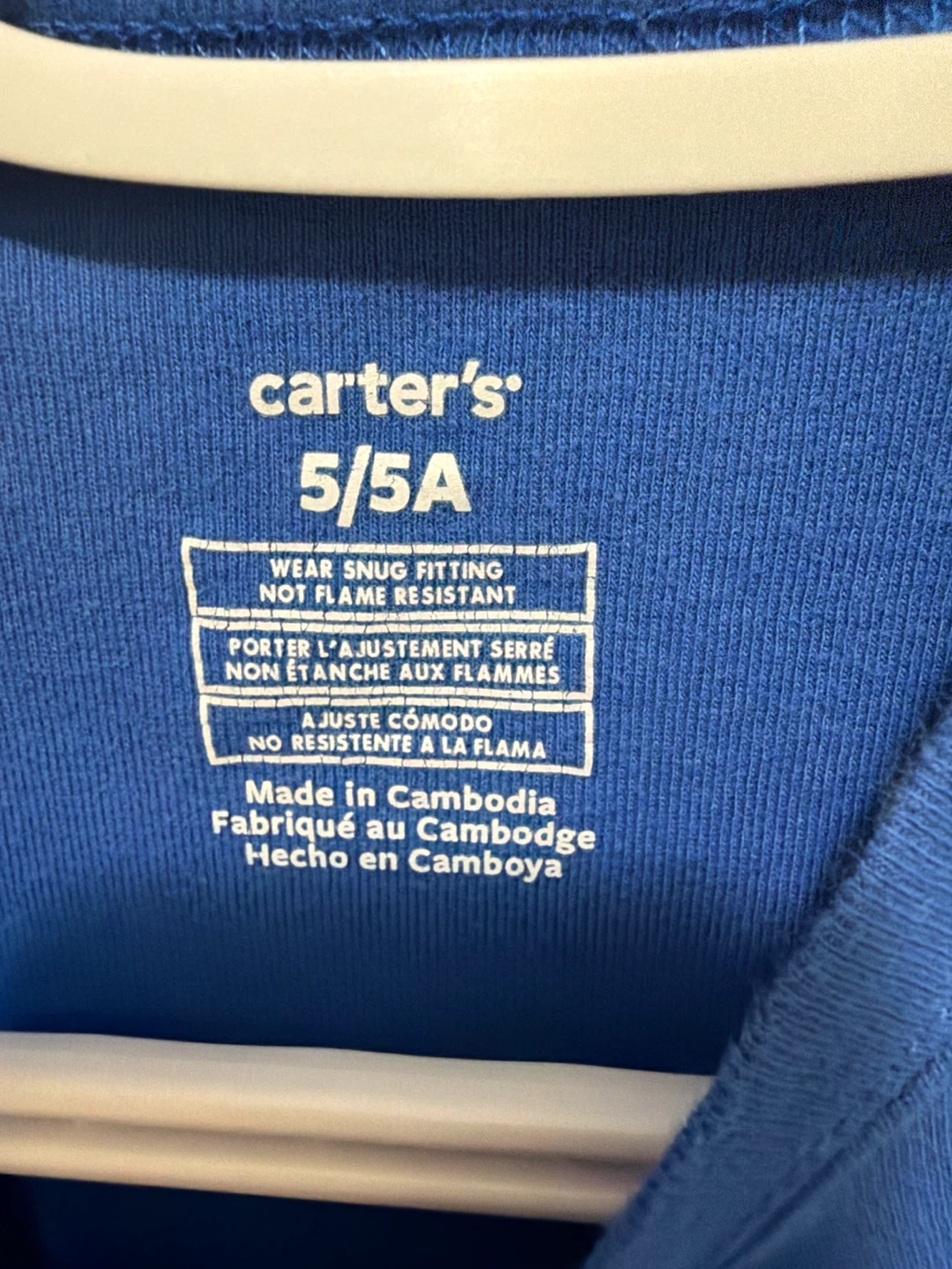 Carter's Blue Snowboarder Long Sleeve T-Shirt Size 5/5A - photo 3