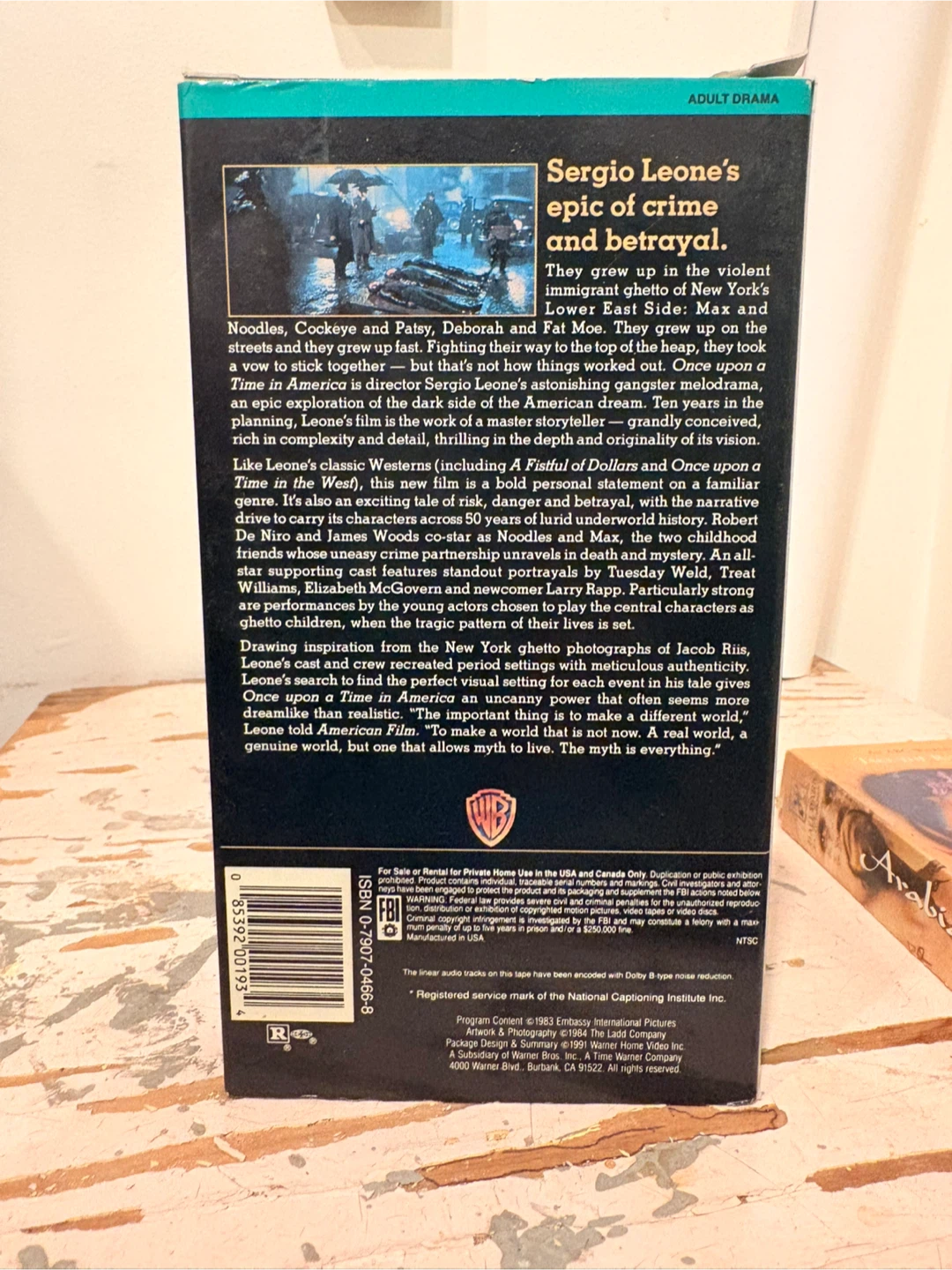 Once Upon a Time in America VHS - photo 2