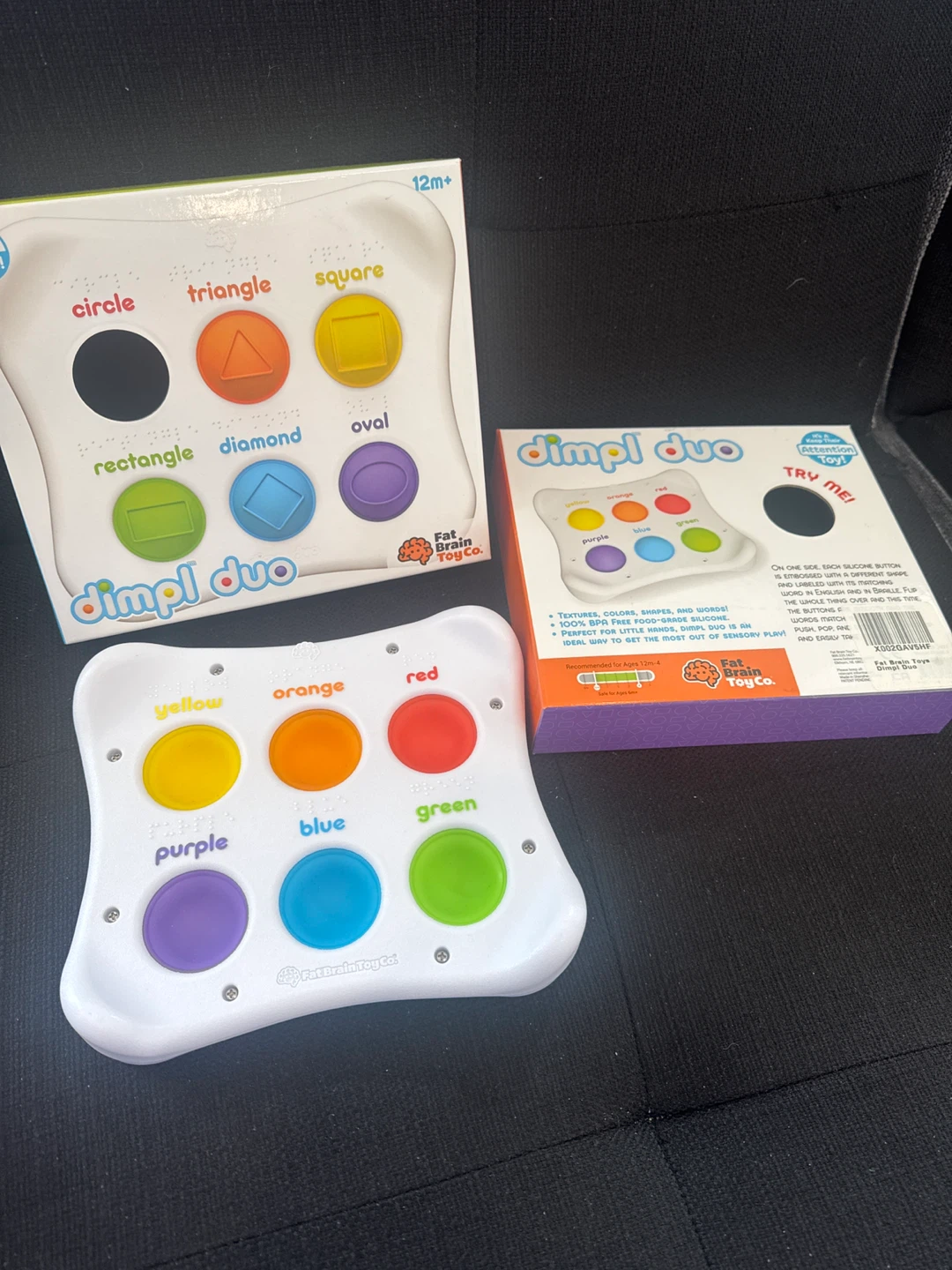 Fat Brain Toys Dimpl Duo Shape & Color Learning Toy - photo 2