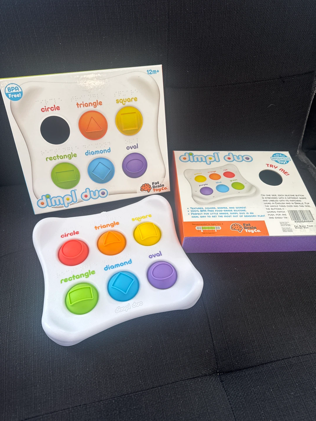 Fat Brain Toys Dimpl Duo Shape & Color Learning Toy