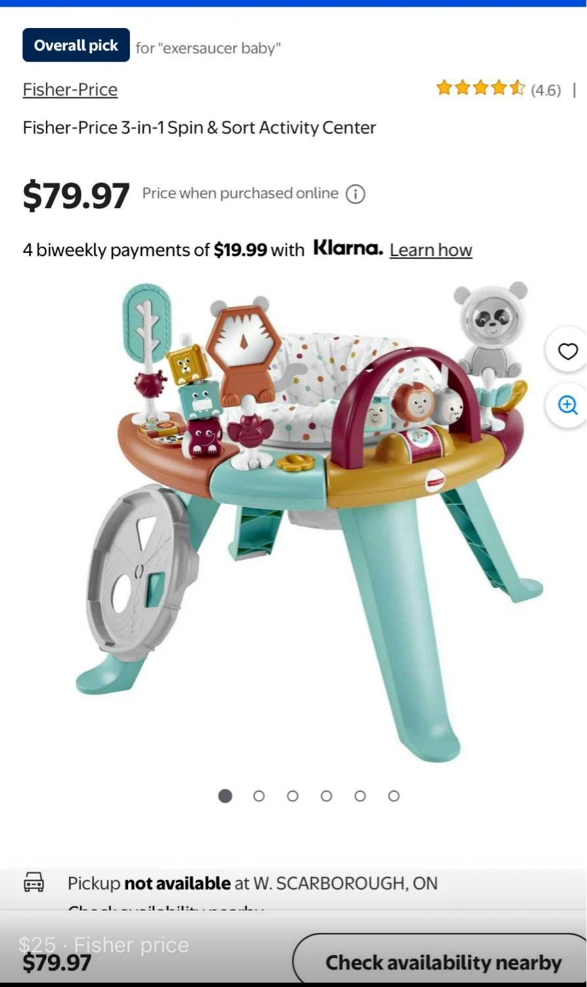 Fisher-Price 3-in-1 Spin & Sort Activity Center