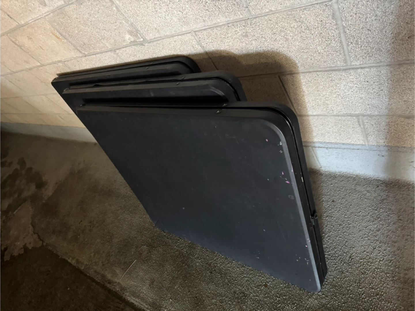 Black Folding Table - 70.8" Long - photo 3