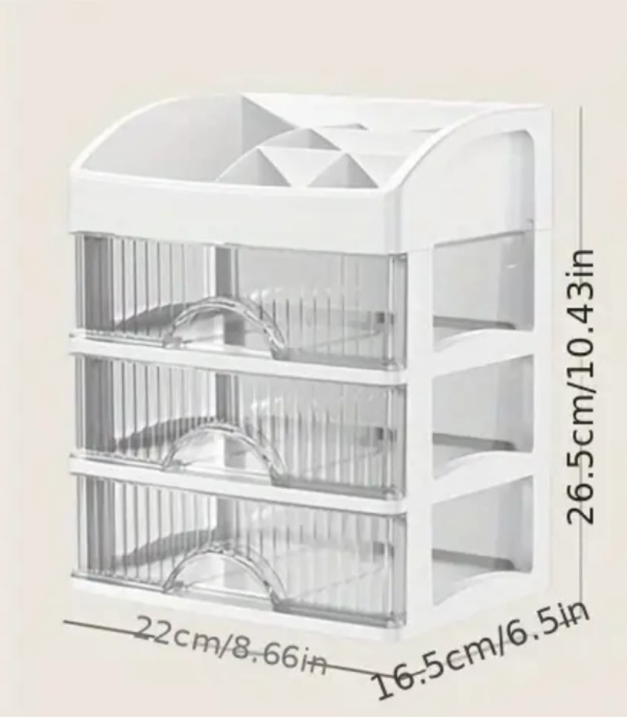 White Drawer Storage Box Organizer - photo 3
