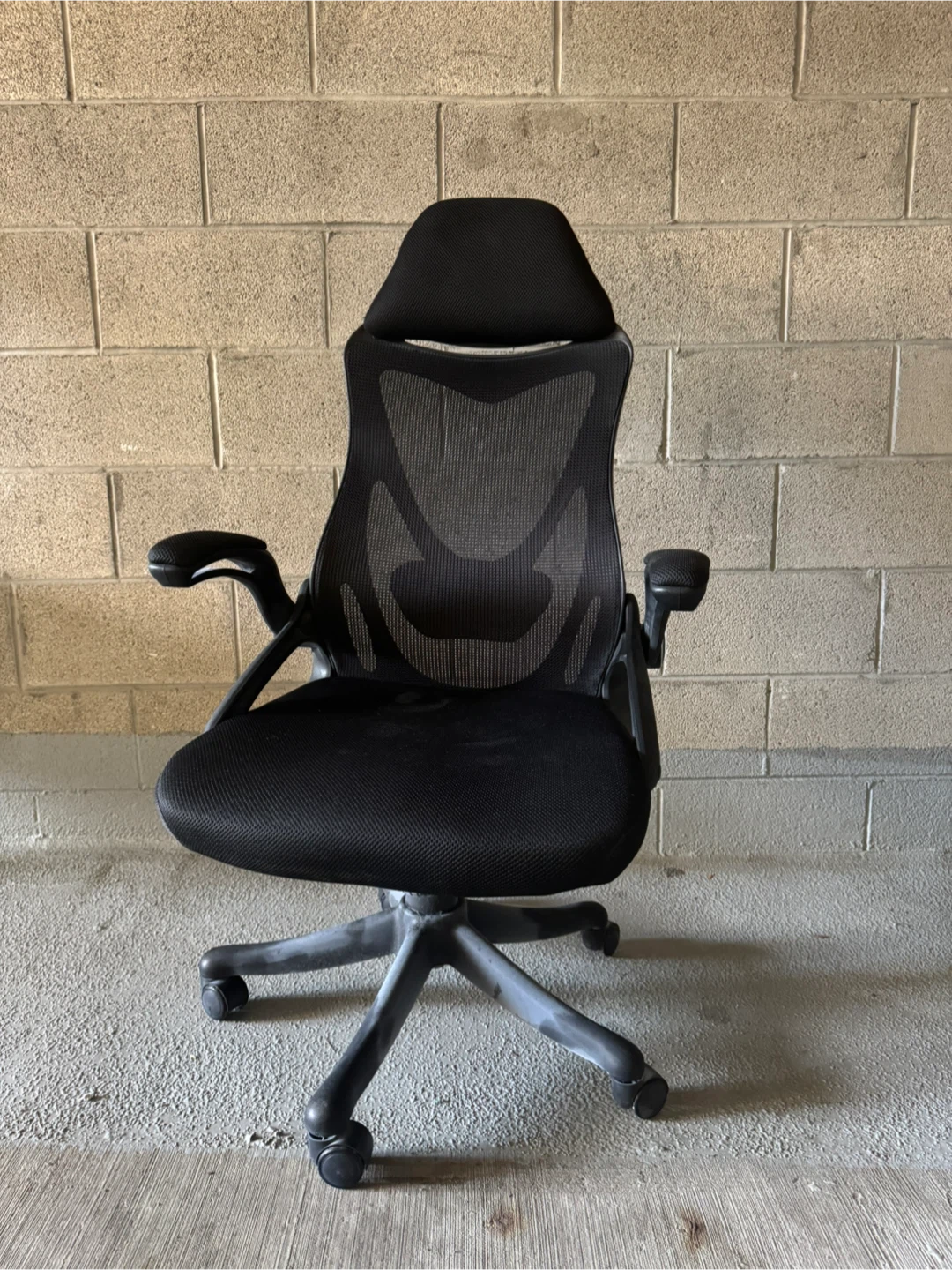 Black Mesh Ergonomic Office Chair with Headrest