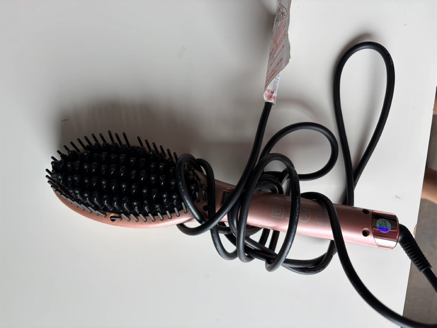 HTG Rose Gold Straightening Brush- Moving out Sale